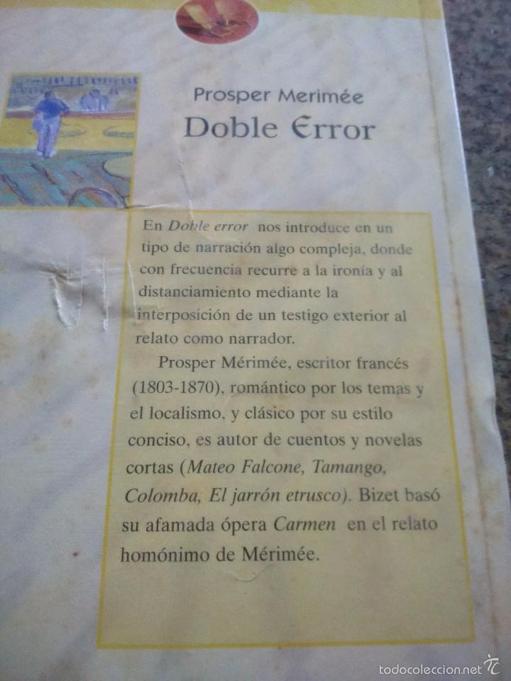 Libros de segunda mano: DOBLE ERROR -- PROSPER MERIMEE -- COLECCION NOVELAS DE VERANO -- - Foto 2