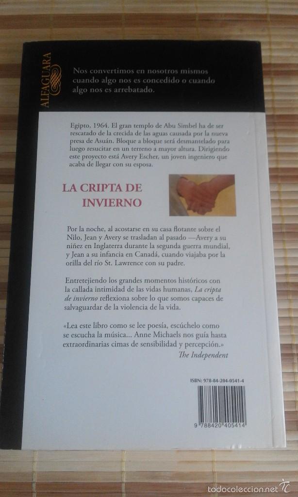 Libros de segunda mano: La cripta de invierno - Anne Michaels - Foto 2
