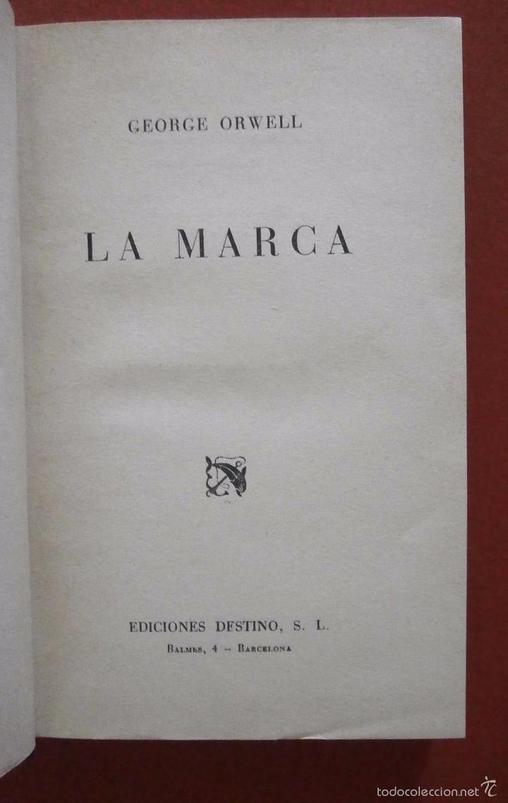 Libros de segunda mano: La marca. George Orwell - Foto 1