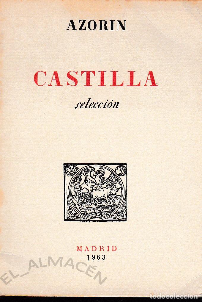 Libros de segunda mano: CASTILLA (SELECCI&Oacute;N). AZOR&Iacute;N. 1963, SIN USAR. - Foto 1