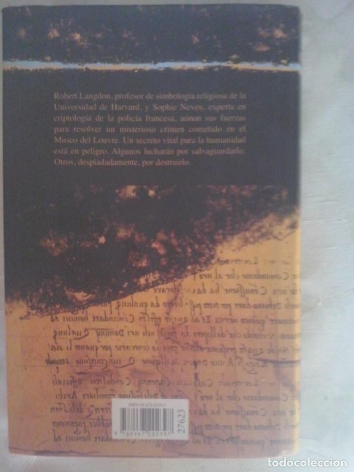 Libros de segunda mano: EL CODIGO DA VINCI DE DAN BROWN - Foto 2
