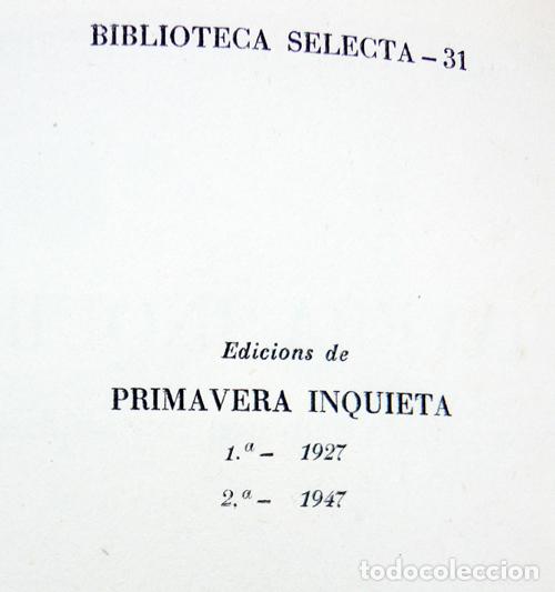 Libros de segunda mano: PRIMAVERA INQUIETA / E. MART&Iacute;NEZ FERRANDO / ED. SELECTA 1947 - Foto 3
