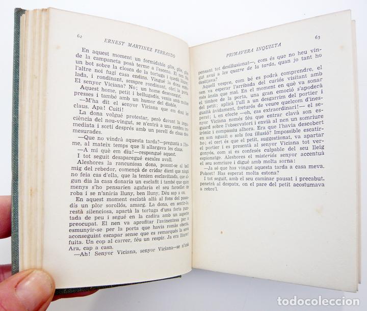 Libros de segunda mano: PRIMAVERA INQUIETA / E. MART&Iacute;NEZ FERRANDO / ED. SELECTA 1947 - Foto 4