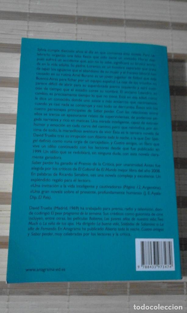 Libros de segunda mano: Saber perder - David Trueba - Foto 2