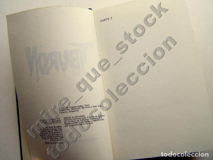 Libros de segunda mano: TIBUR&Oacute;N - PETER BENCHLEY - C&Iacute;RCULO DE LECTORES, 1974 - Foto 2