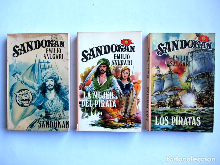 Libros de segunda mano: Lote 3 libros de Sandokan. Emilio Salgari - Foto 1