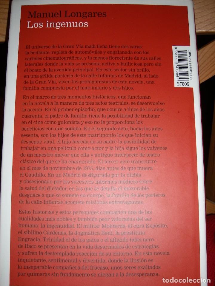 Libros de segunda mano: Los ingenuos - Longares, Manuel - Foto 2
