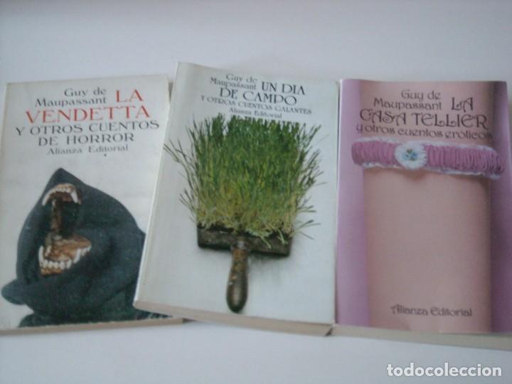 Libros de segunda mano: GUY DE MAUPASSANT - 4 libros de cuentos - Foto 1