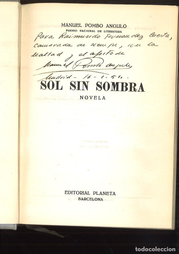 Libros de segunda mano: SOL SIN SOMBRA. Manuel Pombo angulo - Foto 1