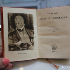 Libros de segunda mano: LUCIA DE LAMMERMOOR, WALTER SCOTT. AGUILAR 1945. CRISOL NUM 12. 12 X 8 CMS