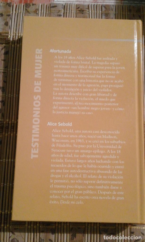 Libros de segunda mano: Afortunada - Alice Sebold - Foto 2