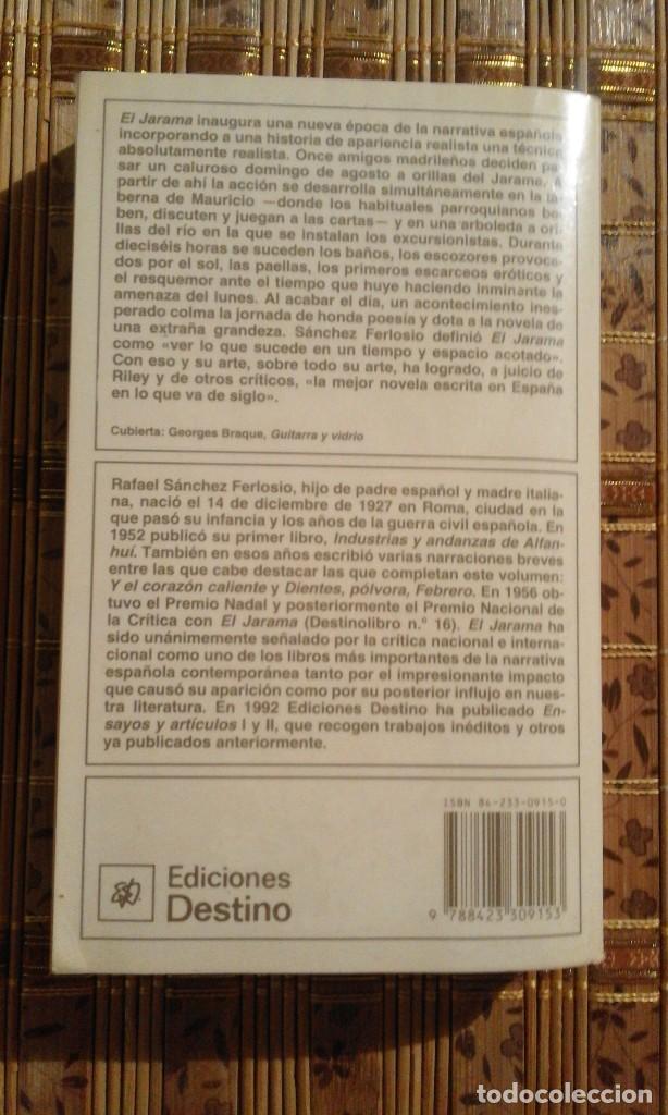 Libros de segunda mano: El Jarama - Rafael S&aacute;nchez Ferlosio - Foto 2