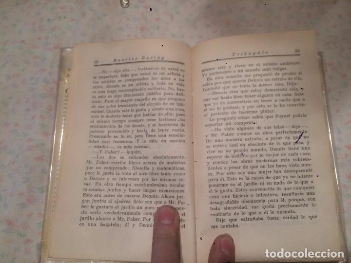 Libros de segunda mano: Antiguo libro Triangulo Maurice Baring a&ntilde;o 1943 - Foto 4