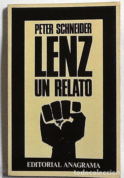 Libros de segunda mano: Lenz, Un relato. Peter Schneider . ANAGRAMA - Foto 1