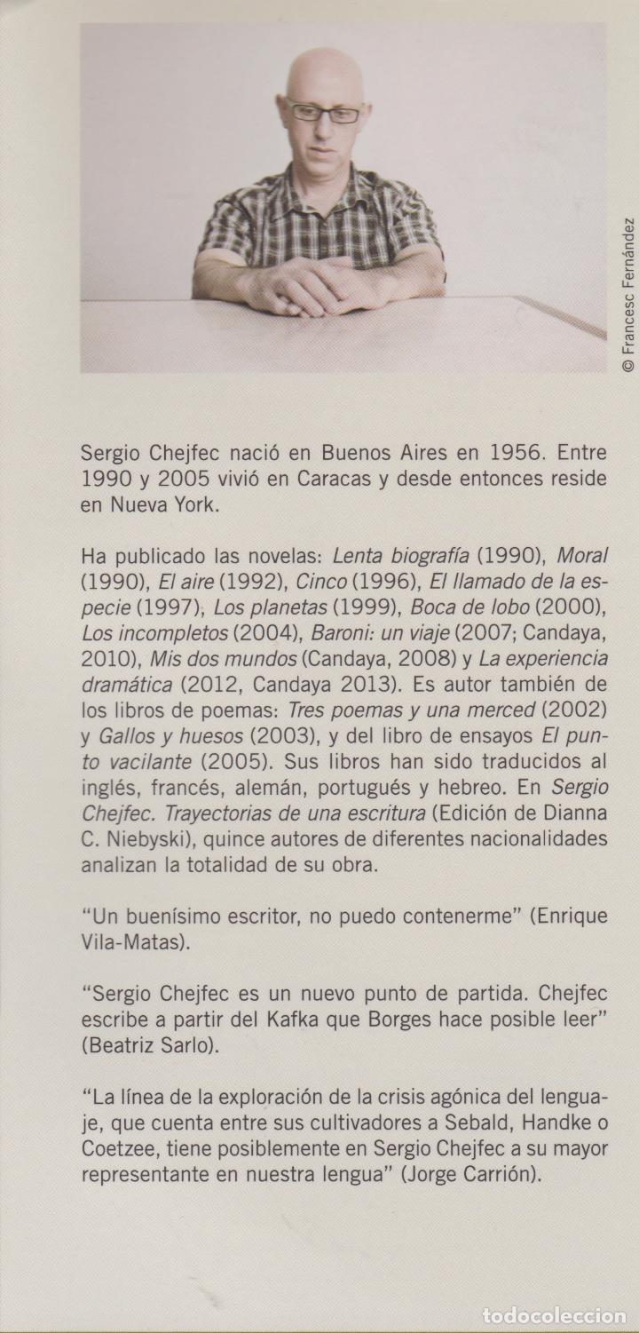 Libros de segunda mano: La experiencia dram&aacute;tica / Sergio Chejfec .-- 1&ordf; edici&oacute;n - Foto 3