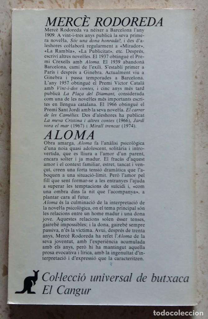 Libros de segunda mano: Aloma, de Merc&egrave; Rodoreda - Foto 2