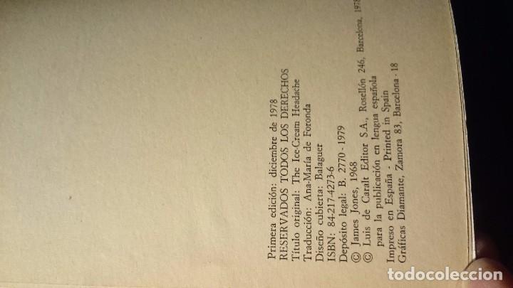 Libros de segunda mano: El helado del dolor de cabeza - Jones, James - Foto 2