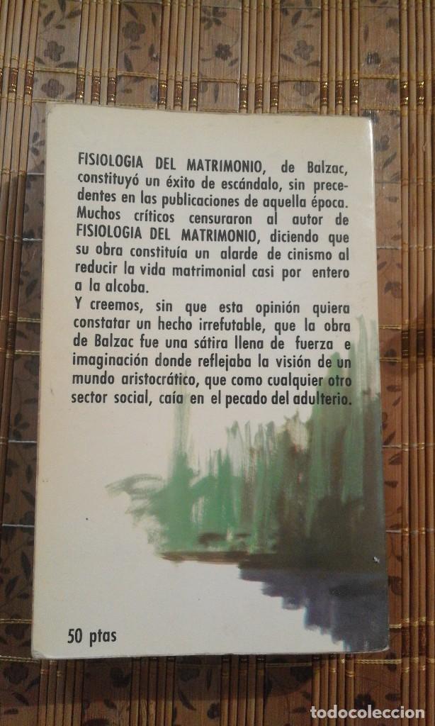 Libros de segunda mano: Fisiolog&iacute;a del matrimonio - Balzac - 1966 - Foto 2