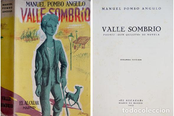 Libros de segunda mano: POMBO ANGULO, Manuel.  Valle sombr&iacute;o.  1952. - Foto 1