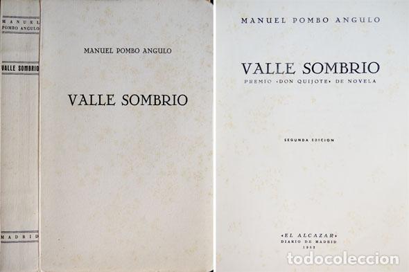 Libros de segunda mano: POMBO ANGULO, Manuel.  Valle sombr&iacute;o.  1952. - Foto 2
