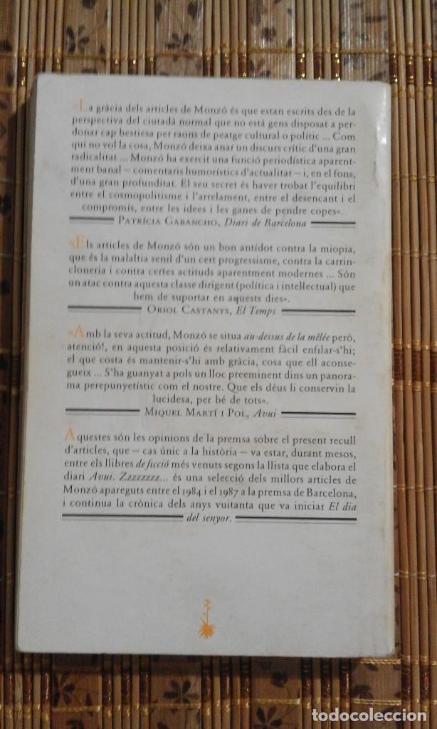 Libros de segunda mano: Zzzzzzzzz... - Quim Monz&oacute; - Foto 2
