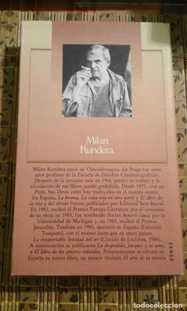 Libros de segunda mano: La despedida - Milan Kundera - Foto 2