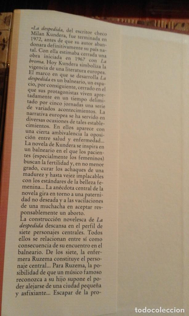 Libros de segunda mano: La despedida - Milan Kundera - Foto 3