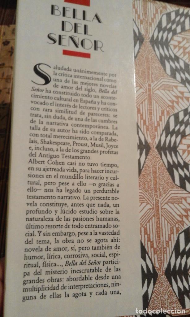 Libros de segunda mano: Bella del se&ntilde;or - Albert Cohen - Foto 4