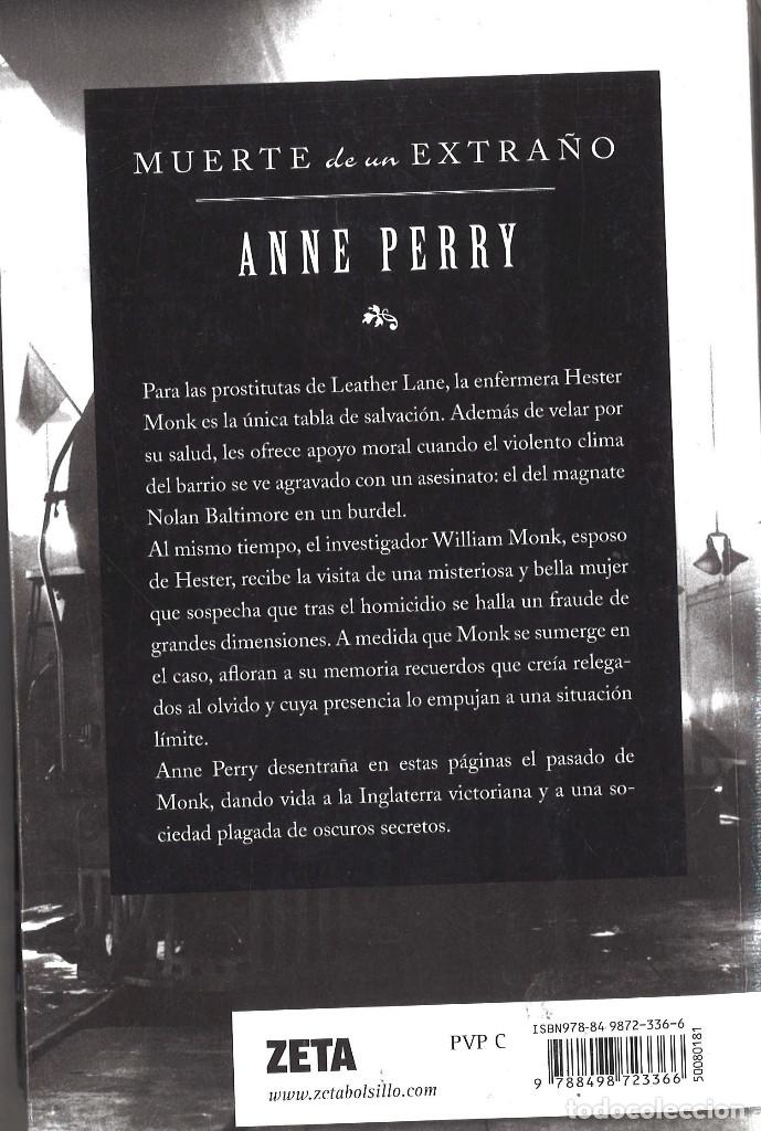 Libros de segunda mano: Muerte de un extra&ntilde;o. Anne Perry. 2010 - Foto 2