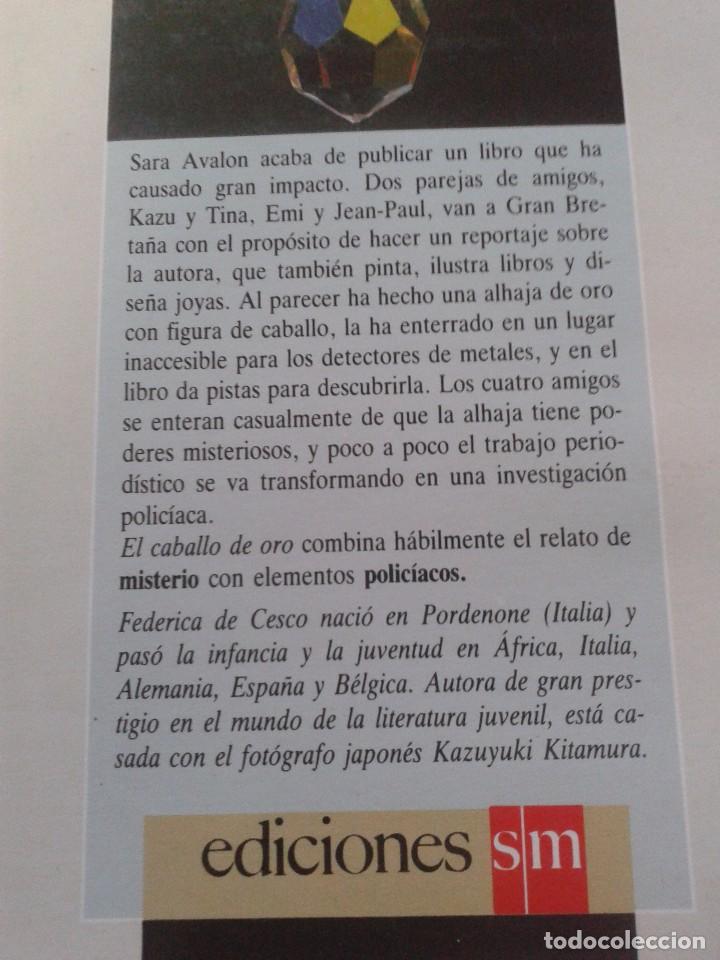 Libros de segunda mano: EL CABALLO DE ORO -- FEDERICA DE CESCO -- GRAN ANGULAR -- 1993 -- - Foto 3