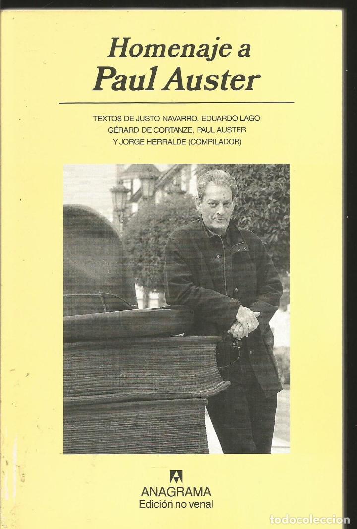 Libros de segunda mano: HOMENAJE A PAUL AUSTER. AA.VV. ANAGRAMA - Foto 1