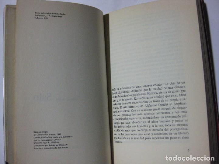 Libros de segunda mano: SAFO - ALPHONSE DAUDET - C&Iacute;RCULO DE LECTORES - 1966 - Foto 3