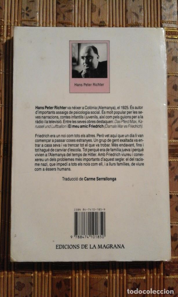 Libros de segunda mano: El meu amic Friedrich - Hans Peter Richter - en catal&agrave; - Foto 2