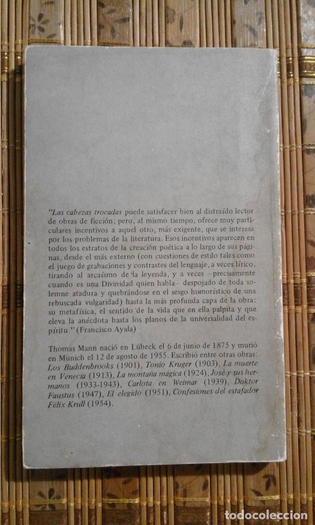 Libros de segunda mano: Las cabezas trocadas - Thomas Mann - Foto 2