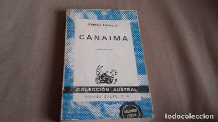 Libros de segunda mano: CANAIMA .R&Oacute;MULO GALLEGOS . COLECCI&Oacute;N AUSTRAL - Foto 1