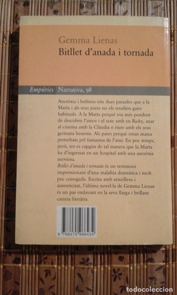 Libros de segunda mano: Bitllet danada i tornada - Gemma Lienas - en catal&agrave; - Foto 2