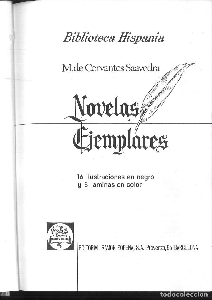 Libros de segunda mano: NOVELAS EJEMPLARES. M. de Cervantes Saavedra. - Foto 2