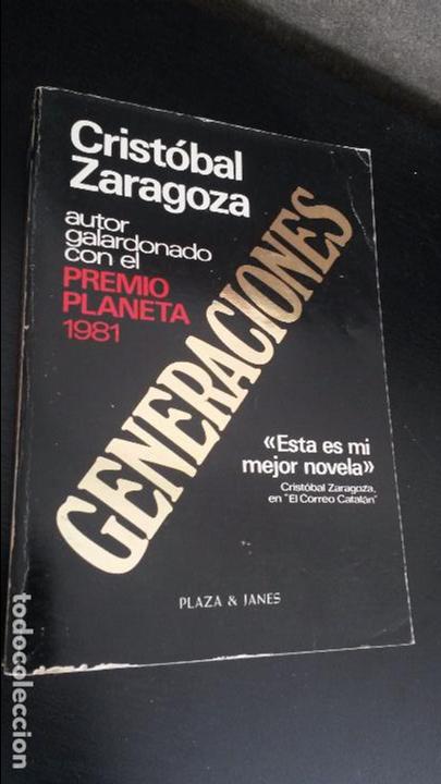 Libros de segunda mano: GENERACIONES. CRISTOBAL ZARAGOZA. - Foto 1