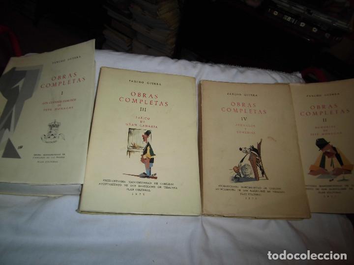 Libros de segunda mano: OBRAS COMPLETAS.PANCHO GUERRA.4 TOMOS LAS PALMAS 1976