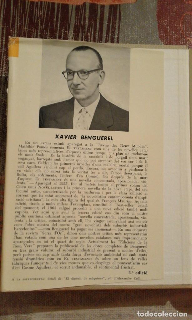 Libros de segunda mano: El testament - Xavier Benguerel - Foto 3
