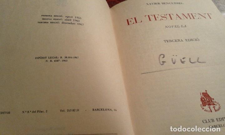 Libros de segunda mano: El testament - Xavier Benguerel - Foto 4