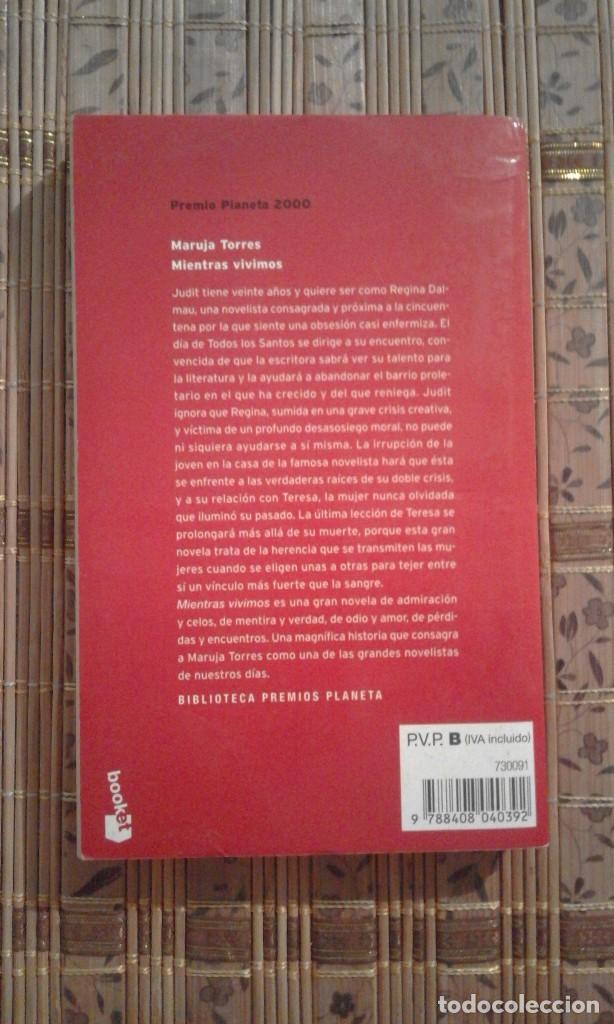 Libros de segunda mano: Mientras vivimos - Maruja Torres - Foto 2