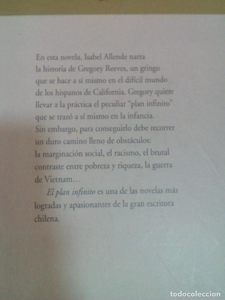 Libros de segunda mano: El Plan Infinito, de Isabel Allende - Foto 2