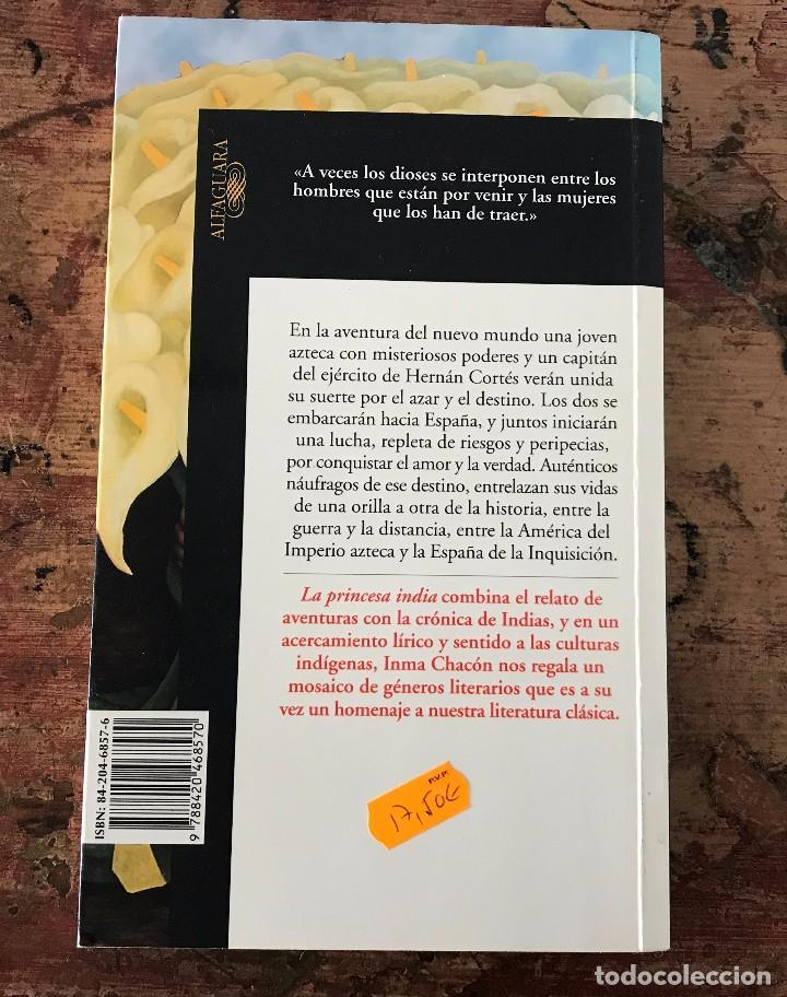 Libros de segunda mano: Libro La princesa india de Inma Chac&oacute;n - Foto 2
