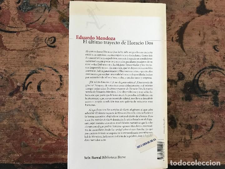 Libros de segunda mano: El &uacute;ltimo trayecto de Horacio Dos. Eduardo Mendoza - Foto 2