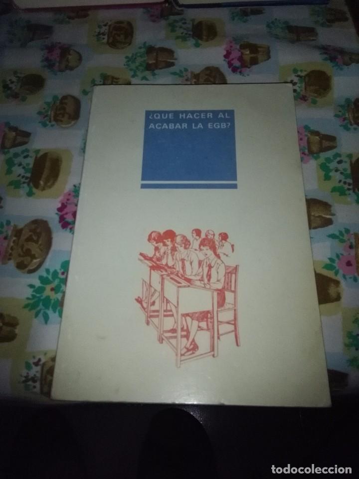 Libros de segunda mano: &iquest;QU&Eacute; HACER AL ACABAR LA EGB?. EST6B3 - Foto 1