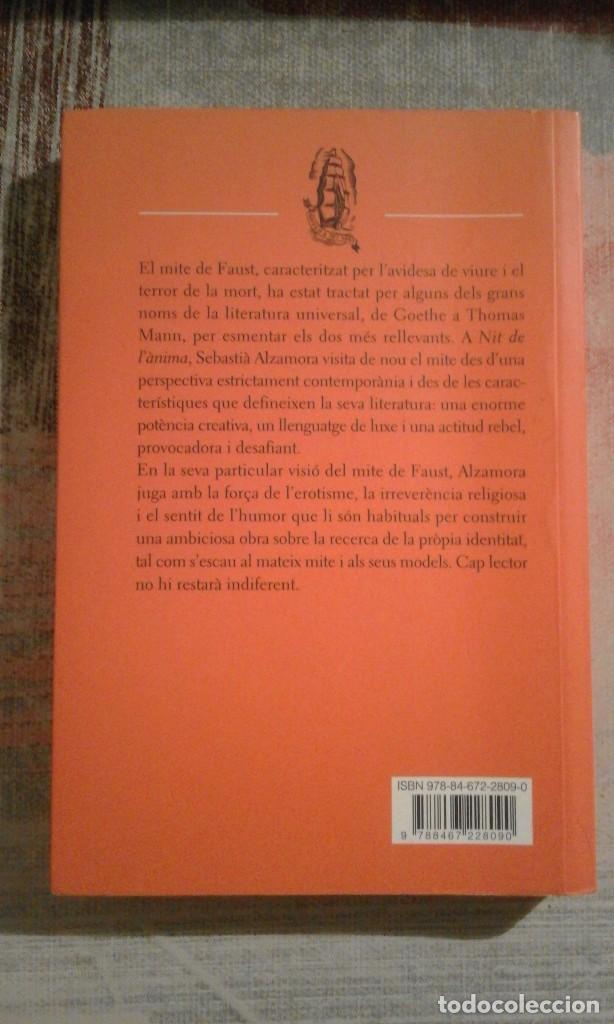 Libros de segunda mano: Nit de l&agrave;nima - Sebasti&agrave; Alzamora - en catal&aacute;n - Foto 2