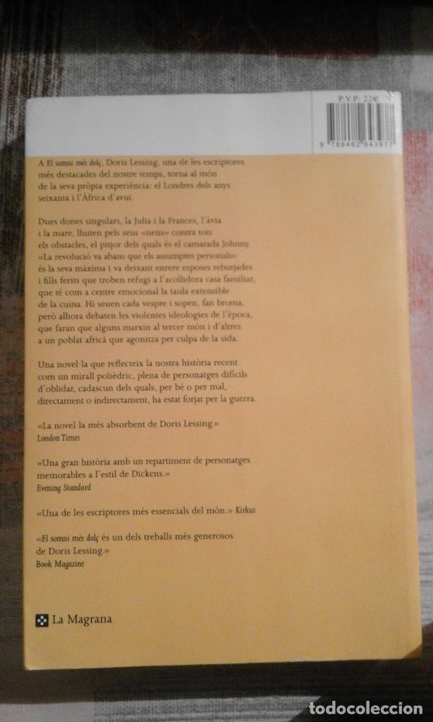 Libros de segunda mano: El somni m&eacute;s dol&ccedil; - Doris Lessing - en catal&aacute;n - Foto 2