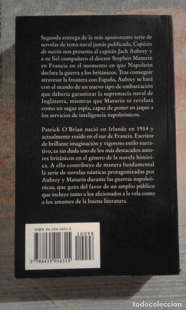 Libros de segunda mano: Capit&aacute;n de nav&iacute;o - Patrick OBrian - Foto 2