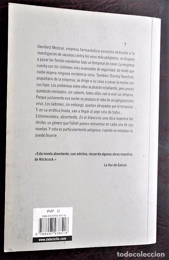 Libros de segunda mano: En el blanco de Ken Follet. Debolsillo - Foto 2